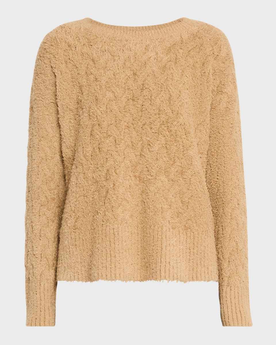 Crewneck Fringed Organic Cotton Sweat